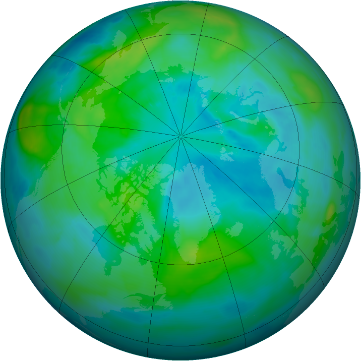Arctic ozone map for 26 September 2010